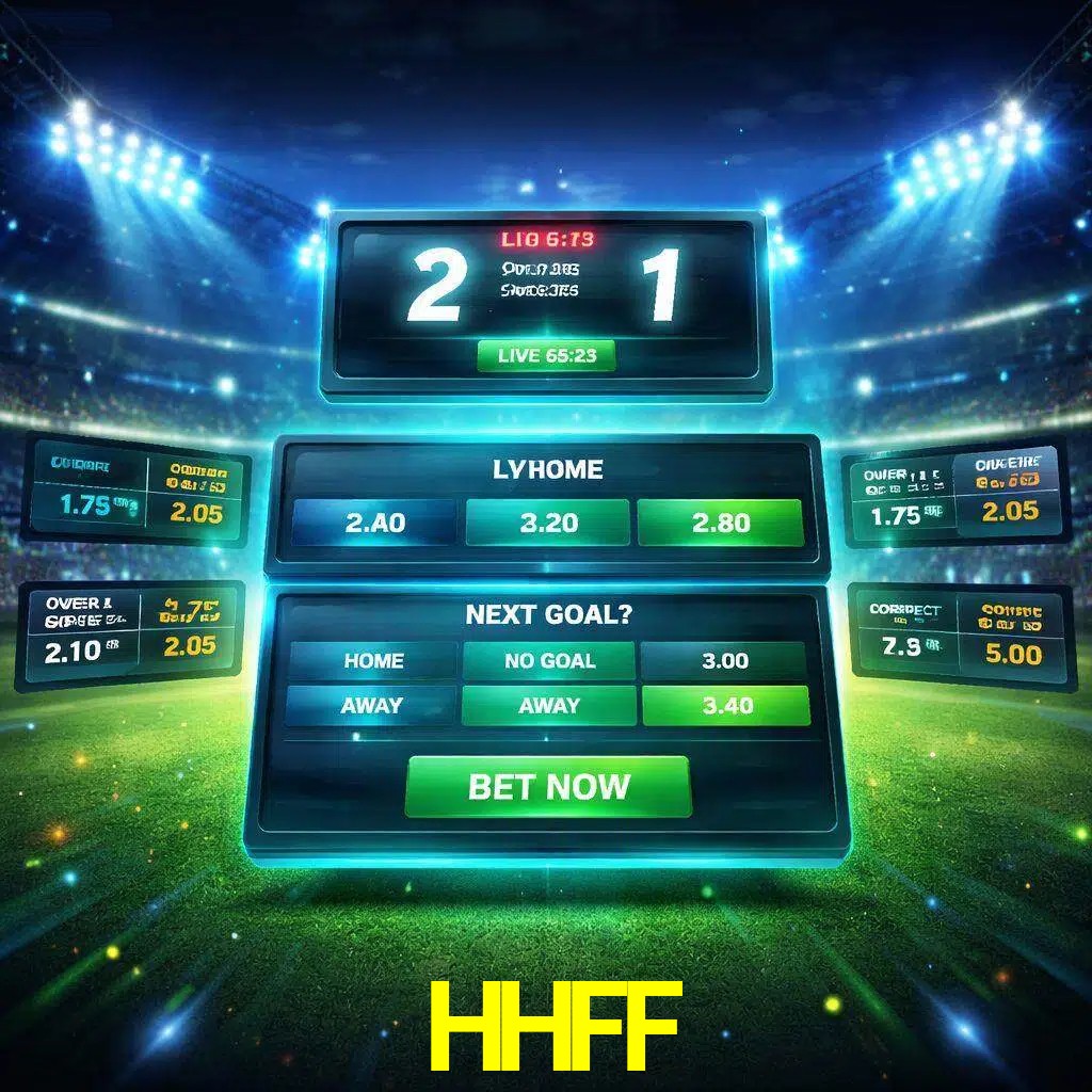 Vista de apuestas en vivo HHFF durante un partido en curso